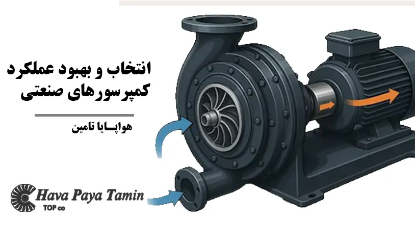راهنمای جامع انتخاب و بهبود عملکرد کمپرسورهای صنعتی